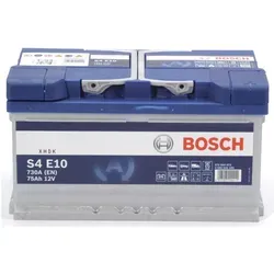 Bosch Automotive 0092S4E100 Batterie EFB 12 V 75 mAh 730 A B13 - Autobatterie mit 75 A/h und 730 A Startleistung, wartungsfrei dank Doppeldeckel-Design und hoher Zyklenfestigkeit für zuverlässige Starts bei extremen Temperaturen.