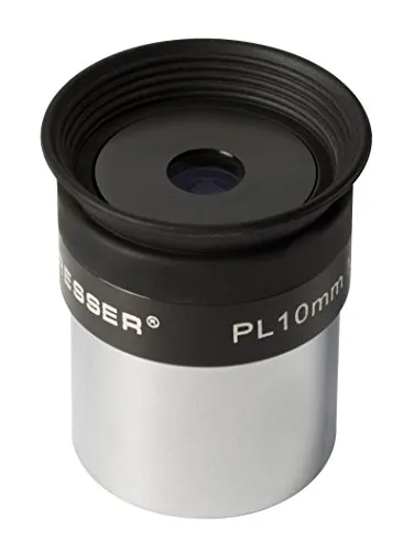 BRESSER 10mm Plössl Okular - Mikroskope: Hochwertiges 10mm Plössl Okular mit Metallgehäuse und Gummi-Augenmuschel für besseren Beobachtungskomfort und hohe Lichttransmission.