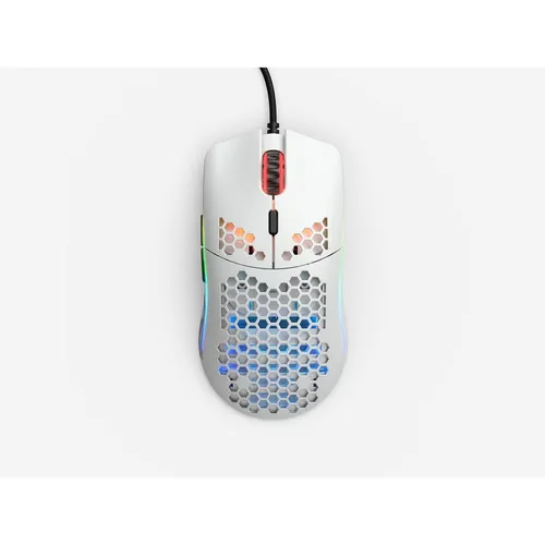 Glorious Model O- Gaming-Maus - Weiß Matt, - Professionelle Gaming-Maus mit hochpräzisem Pixart-PMW-3360-Sensor, max. 12.000 DPI und RGB-LED-Beleuchtung für ein individuelles Gaming-Erlebnis.