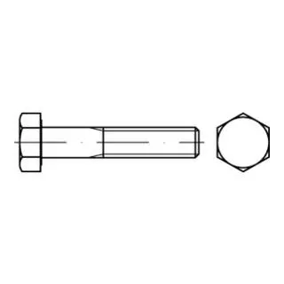 ISO 4014 Sechskant-Schaftschraube M36x260 Stahl 10.9 blank - Hochwertige Maschinenschraube mit Außensechskant, ideal für robuste Anwendungen. Länge von 260 mm sorgt für vielseitigen Einsatz in der Befestigungstechnik.
