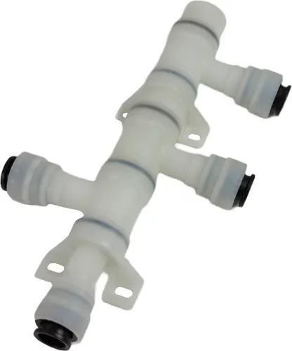 JOHN GUEST 12 mm Wasserverteiler für Wohnmobile & Camper - 3-fach Wasserverteiler mit 360° verstellbaren Anschlüssen. Ideal für effiziente Wasserverteilung in Wohnwagen und Campern. Hitzebeständig und frostfest für vielseitige Anwendungen.