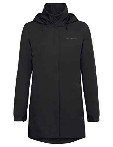 VAUDE Women's Escape Parka - Nachhaltiger, wasserdichter Regen-Parka - Funktionsjacke aus recyceltem Polyester, atmungsaktiv und winddicht, ideal für Outdoor-Aktivitäten und schützt zuverlässig vor Wind & Regen.