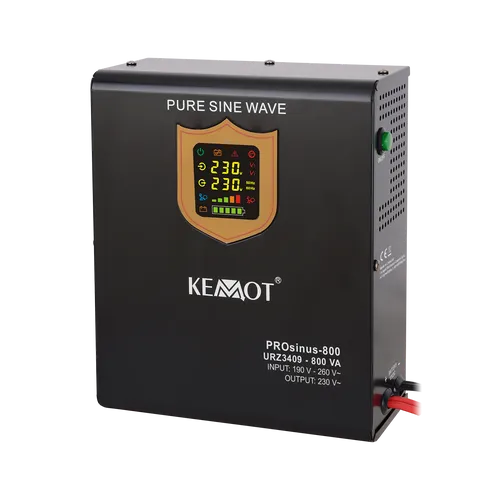 Zasilacz awaryjny naścienny KEMOT PROsinus-800 przetwornica z czys 5901890019026