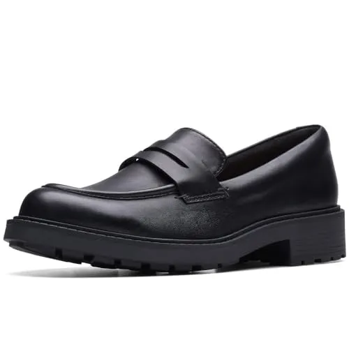 Clarks Damen Orinoco2 Penny Loafer - Komfortabler Slipper aus Glattleder, Größe 36 EU - Slipper & Mokassins für Damen, aus verantwortungsvollem Glattleder gefertigt, bieten höchsten Tragekomfort und Leichtigkeit.