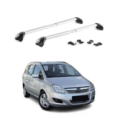 OMAC Dachträger Grundträger für Opel Zafira B (2007-2014) - Dachgepäckträger aus leichtem Aluminium, abnehmbar und wasserbeständig. Ideal für Fahrräder, Skis und Gepäck, bietet Flexibilität für jedes Abenteuer.