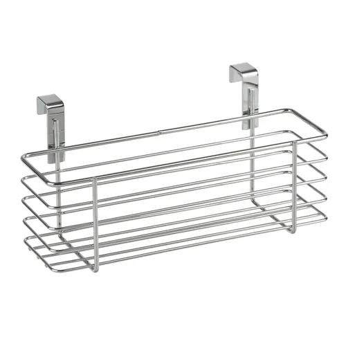 WENKO Einhängekorb Slim, praktischer Organizer für Schranktüren - Regalkörbe für platzsparende Organisation in Küche oder Bad. Einfache Montage ohne Bohren und aus hochwertigem Metall mit Kratzschutz für Schranktüren.