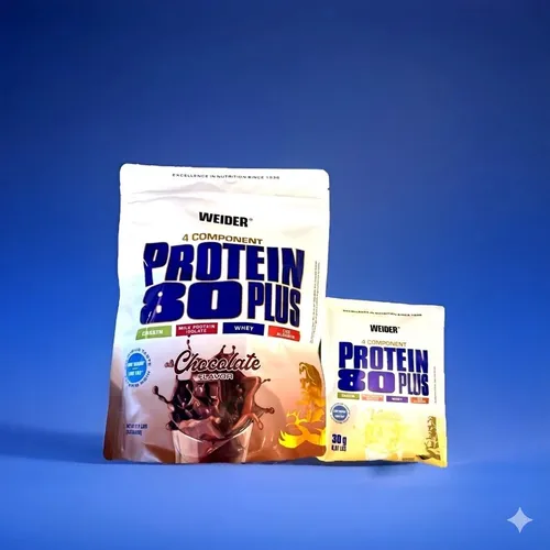 Weider Protein 80 Plus - 500g Hazelnut Nougat - Sportnahrung mit hochwertigem Mehr-Komponenten Protein, reich an BCAA’s für Muskelaufbau und Regeneration, in köstlicher Geschmacksrichtung Hazelnut Nougat.