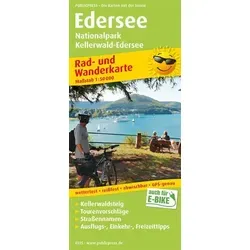 Edersee, Nationalpark Kellerwald-Edersee: Rad- und Wanderkarte mit Ausflugszielen, Einkehr- & Freizeittipps, wetterfest, reissfest, abwischbar, GPS-genau. 1:50000 (Rad- und Wanderkarte: RuWK)