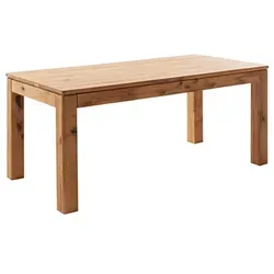 MCA Etna Ausziehtisch Wildeiche - Braun, Eleganter Esstisch mit Auszugsfunktion - Esstisch aus massiver Wildeiche, ideal für gesellige Abende dank praktischer Ausziehfunktion und hochwertiger Verarbeitung für natürliche Eleganz.