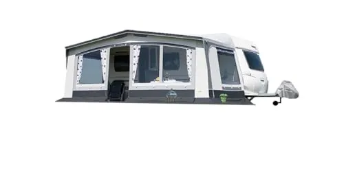 DWT Wohnwagen Vorzelt Trend II 240 Tiefe, Saisonvorzelt für Wohnwagen, Saisoncamping-Zelt in 8 Größen, Größe:Gr. 14 Umlaufmaß 941-970 cm