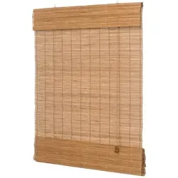 ventanara Raffrollo Bambus Raffrollo Bambusraffrollo Afrika Stil Holzrollo Seitenzugrollo braun 110 cm x 220 cm
