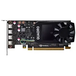 HP NVIDIA Quadro P1000 Grafikkarte mit 4 GB - Professionelle Grafikleistung - Grafikkarten für Workstations, bietet Unterstützung für bis zu vier 4K-Displays und optimierte Workflows mit 4 GB GDDR5-Speicher für reibungsloses Arbeiten.