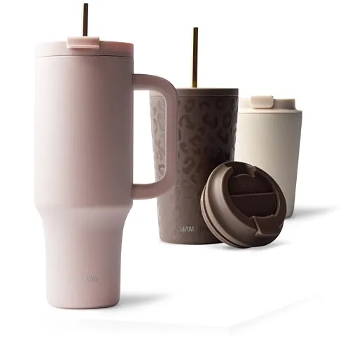 MAMEIDO Thermobecher 1200ml – Edelstahl, doppelwandig isoliert, auslaufsicher - Der MAMEIDO Thermobecher mit 1200ml ist ideal für heiße und kalte Getränke. Mit robustem Henkel und tropffreiem Deckel vereint er Funktionalität und modernes Design für Büro, Auto und Outdoor.