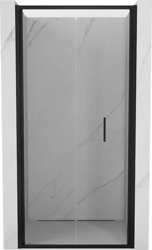 Mexen Exo Falttür Duschabtrennung 90 cm – Transparent, Schwarz - Elegante Mexen Exo Falttür Duschabtrennung mit 90 cm Breite. Ideal für moderne Bäder, mit transparentem Glas und schwarzem Profil. Einfache Handhabung durch praktische Falttüren.