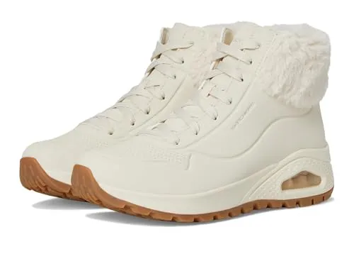 Skechers Damen Winter Boots - Beige, 41 EU - Wanderschuhe mit Air Cooled Memory Foam Einlegesohle und flexibler Laufsohle für optimalen Komfort und Bodenhaftung, ideal für kalte Tage.
