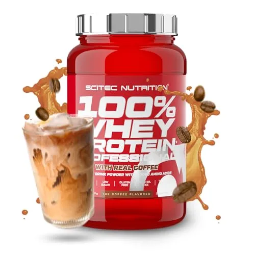 Scitec Nutrition 100% Whey Protein Professional 920g Pulver - Whey Protein für optimalen Muskelaufbau, vollwertiges Protein mit allen essentiellen Aminosäuren und Verdauungsenzymen, glutenfrei und in vielen leckeren Geschmacksrichtungen.