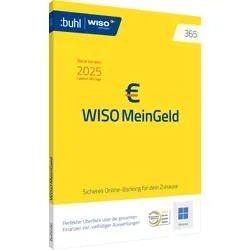 WISO Mein Geld 365 (Version 2025) - Office-Software, ideal für den perfekten Überblick über Ihre Finanzen mit multibankenfähigem Online-Banking und automatischer Kategorisierung von Einnahmen und Ausgaben.