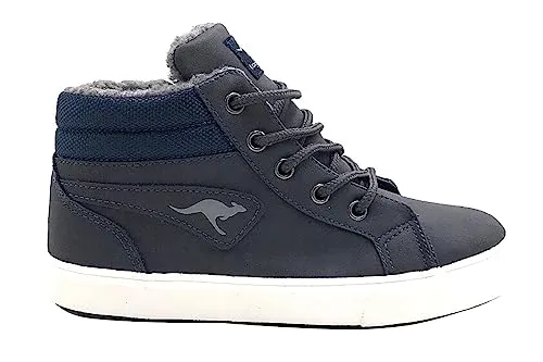 KangaROOS Unisex Kinder Kavu I Sneaker, Blau, 32 EU - Sneaker mit praktischer Secret Pocket und warmem Innenfutter, ideal für aktive Kinder.