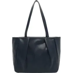 emily & noah Cannes Damenhandtasche Blau - Stilvolle Damenhandtasche aus Feinsynthetik mit praktischer Innenaufteilung. Komfortabler Umhängeriemen und Reißverschluss sorgen für Sicherheit und einen modernen Look. Maße: 28x42x12 cm – ideal für den Alltag.