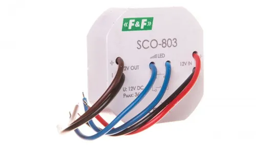 Lichtdimmer SCO-803 F&F 5137 - Smart Home (Haussteuerungen) - 12V LED Dimmschalter für eine stimmungsvolle Beleuchtung, einfach zu installieren und benutzerfreundlich.