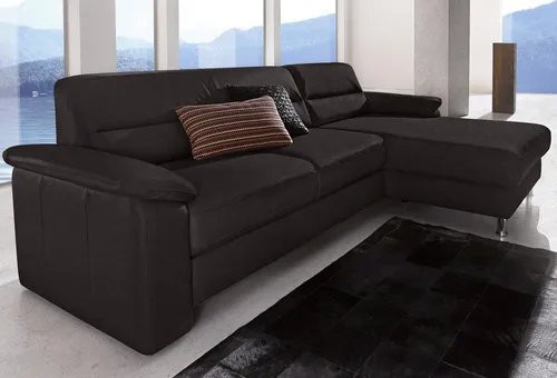 sit&more Ecksofa Ascara L-Form, inklusive Boxspring/Federkern-Polsterung, wahlweise mit Bettfunktion