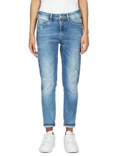 GANG Relax-fit-Jeans 94AMELIE CROPPED - Jeans in 5-Pocket-Style, bequem und modisch mit krempelbarem Bund, ideal für den lässigen Look.