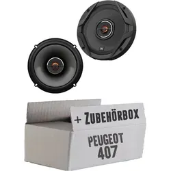Peugeot 407 JBL GX602 | 2-Wege 16,5cm Koax Lautsprecher Einbauset - Hochwertiges Lautsprecherset für Peugeot 407 mit 16cm Koaxial-Lautsprechern. Genießen Sie beeindruckenden Klang und einfache Installation dank komplettem Einbauzubehör. Ideal für ein verbessertes Klangerlebnis im Fahrzeug.