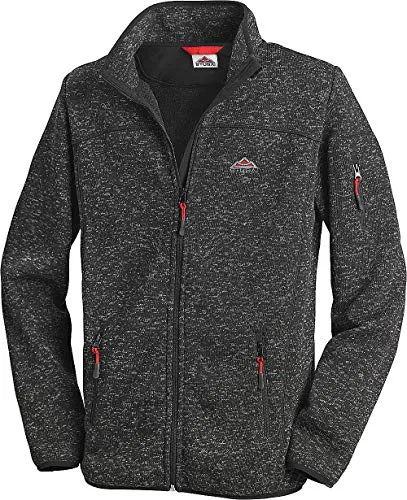 Stubai Strick Fleecejacke Herren - Warm und Praktisch für Outdooraktivitäten - Die Strick Fleecejacke bietet eine warme Fleece-Innenseite, wind- und wasserfeste Reißverschlüsse sowie praktische Taschen für wichtige Utensilien. Ideal für Freizeit und Outdoor – in verschiedenen Größen erhältlich.