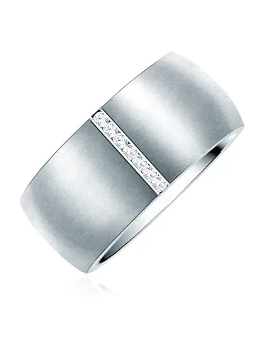 Rafaela Donata Fingerring silber mit Swarovski® Kristallen - Eleganter Bandring aus Edelstahl, verziert mit funkelnden Kristallen von Swarovski® – ein stilvolles Accessoire für jeden Anlass.