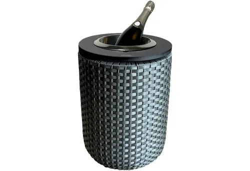 COOTAB Cooler Table London - Beistelltisch mit Edelstahl-Kühler - Ablagetisch mit integriertem Kühler für kühle Getränke, wetterfest und pflegeleicht, ideal für Innen- und Außenbereiche.