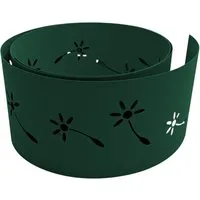 zaunzu Sichtschutz Premium Dekor Pusteblume Lasermuster Grün 2,55m