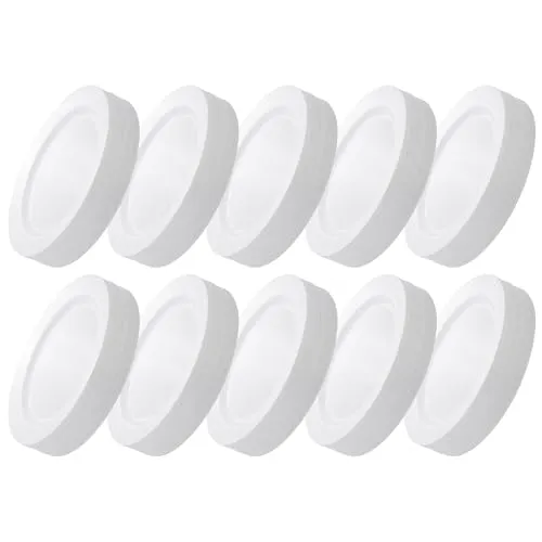 GRÄWE Kunststoffteller-Set in Porzellan-Optik, Ø 19 cm, spülmaschinengeeignet, 25er Pack leichte Teller, leichtes Geschirr, 25 Stück - Dessertteller, Salatteller, weiß - wiederverwendbar