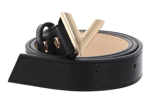 Valentino Damen Divina Gürtel, Nero/ORO, Small - Damen-Gürtel mit elegantem Design in Nero/ORO, perfektes Accessoire für stilbewusste Frauen.