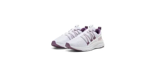 Puma Softride One4all sportlicher Schnürer Weiß - Laufschuhe mit betont weiblichem und sportlichem Femme-Fashion-Look, ideal für urbanen Lifestyle und Fitness, bequemes Schnüren und hervorragende Dämpfungseigenschaften.