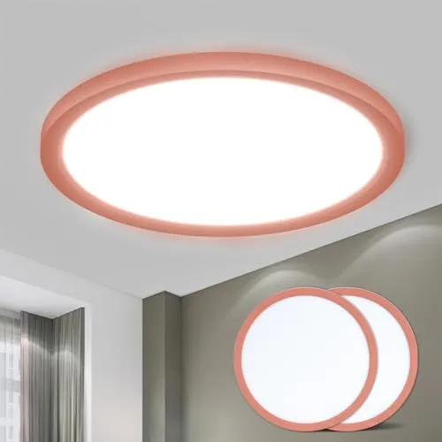 LQWELL® Deckenleuchte LED 18W IP44 - Moderne Deckenleuchte mit IP44 Wasserfestigkeit, ideal für Badezimmer und feuchte Räume. Hohe Lichtqualität mit Farbwiedergabeindex über 92 für ein augenfreundliches Ambiente.