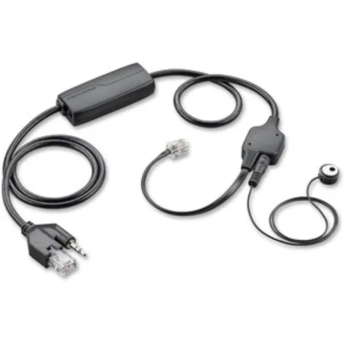 Plantronics EHS APV-63 - Elektronischer Hook-Switch Adapter - Kompatibel mit Savi 700, CS500 und MDA200, ermöglicht der Adapter eine einfache Fernsteuerung von Anrufen, ideal für professionelle Nutzung.