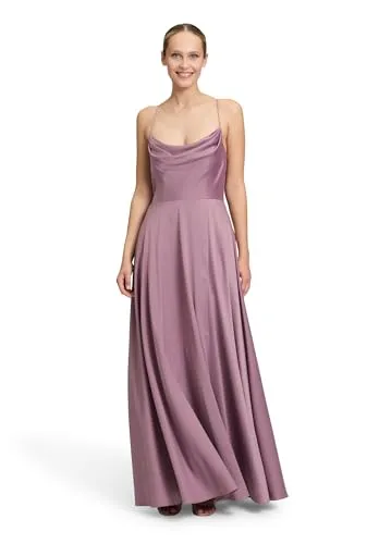 Abendkleid VERA MONT - Damen Abendkleid mit Wasserfallausschnitt - Elegantes Damenkleid in Powder Lila, figurumspielend mit Wasserfallausschnitt und Spaghetti-Trägern. Ideal für festliche Anlässe und aus pflegeleichtem Satin gefertigt.