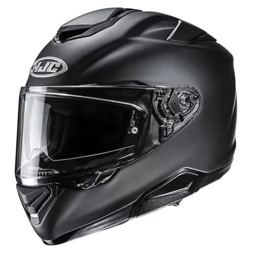 HJC RPHA 72 Integral-Helm schwarz unisex, S - Motorradhelm der Premium-Sporttouring-Klasse mit leichtem Design, verbesserter Stoßfestigkeit und integrierter Sonnenblende für maximalen Komfort auf allen Fahrten.