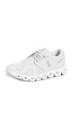 On Cloud 5 Damen-Sneaker, Perle/Weiß, 43 EU