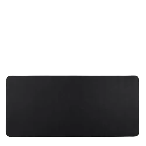 SPRINTIS Schreibtischunterlage 90 x 43 cm, schwarz, rutschfest, abwischbar und langlebig, edles Design aus hochwertigem PU-Leder für Büro und Zuhause