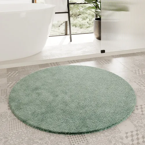 Homie Living Badematte Porto Azzurro - Badematte aus Polyester, rutschhemmend und fußbodenheizungsgeeignet, sorgt für ein kuscheliges Fußgefühl im Badezimmer.