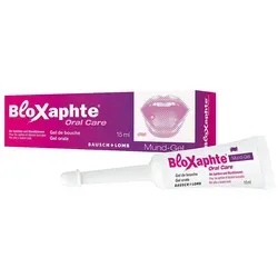 Bloxaphte Oral Care Mundgel - Effektive Linderung bei Aphten - Arzneimittel zur gezielten Behandlung von Aphten und Mundverletzungen. Mit hochmolekularer Hyaluronsäure für schnellen Schmerzschutz und Förderung der Heilung.