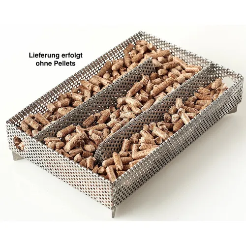 Rumo Barbeque Pellet Smoker A-MAZE-N Räucherbox 20,5 x 14 x 5 cm - Praktische Räucherbox für intensives Raucharoma, ideal für Grillliebhaber und BBQ-Fans. Perfekt für den Einsatz mit Pellets.