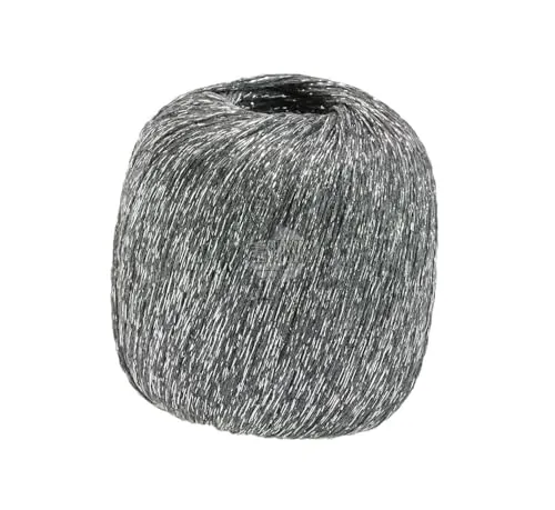 LANA GROSSA Brillino | Beilaufgarn mit farbigem Lurexfaden | Handstrickgarn aus 83% Viskose & 17% metallische Faser | 25g Wolle zum Stricken & Häkeln | 200m Garn FB 6