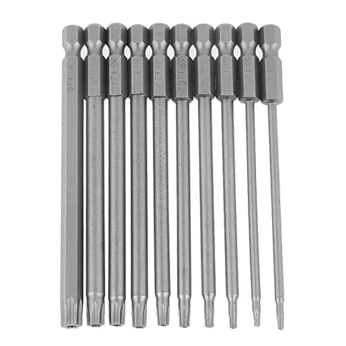 stücke Torx Schraubendreher Bits Set S2 Stahl 1/4 Zoll Sechskantschaft Stern Kopf Schraubendreher Bohrer Set 100mm länge 10