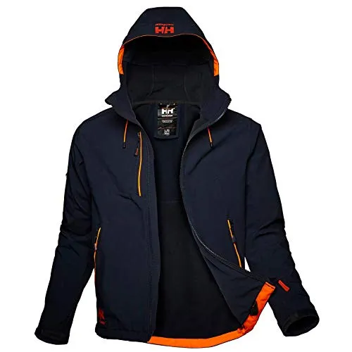 Helly-Hansen Chelsea Evolution Arbeitsjacke, navy blau - Funktionsjacke für Herren, atmungsaktiv und wasserdicht (Wassersäule 5000mm) mit 4-Wege-Stretch für maximale Bewegungsfreiheit.