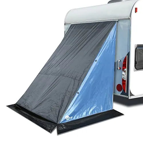 your GEAR Caravan Zelt Adria - Vielseitiges Heckzelt für Wohnwagen - Vorzelte: Geräumiges Küchenzelt mit 3000 mm Wassersäule und UV-Schutz 50+, ideal für zusätzlichen Stauraum und einfache Zugänglichkeit.