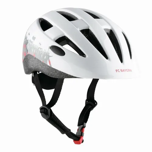 FCB Kinder-Fahrradhelm Größe M – Weiß - Fahrradhelme für Kinder, sicher und stylisch, ideal für kleine Radfahrer mit Kopfgrößen von 53-58 cm.