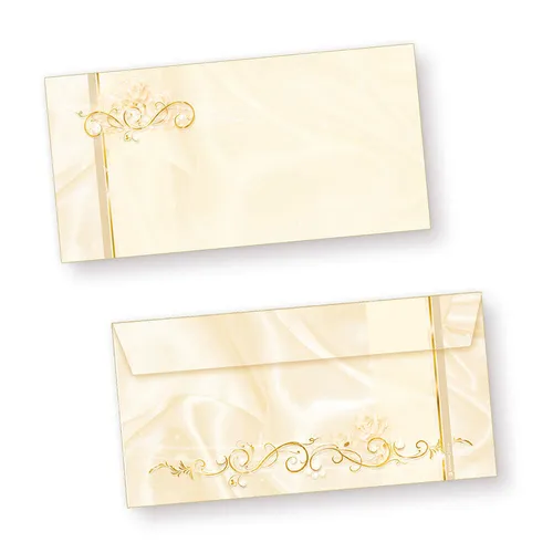 Briefumschläge Hochzeit perlmutt 50 Stück für Einladungen