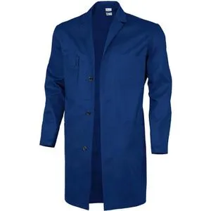 Qualitex Arbeitskittel Basic BW 240 Unisex, blau, lange Ärmel, Größe 54